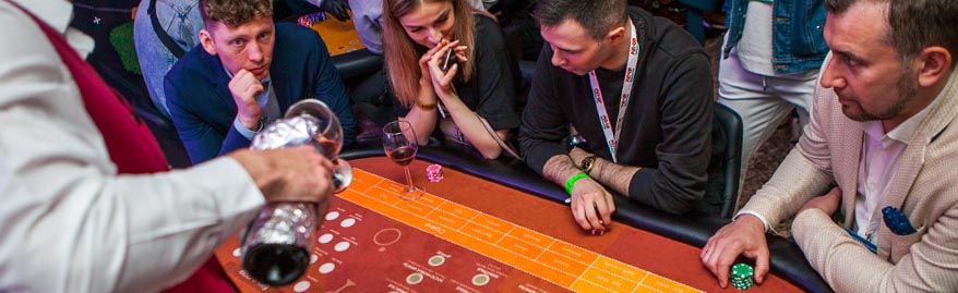 Корпоратив с развлечениями в стиле Лас-Вегас